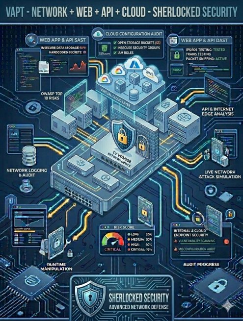 VAPT  – Network + Web + API + Cloud – Sherlocked Security – SS NWAC004