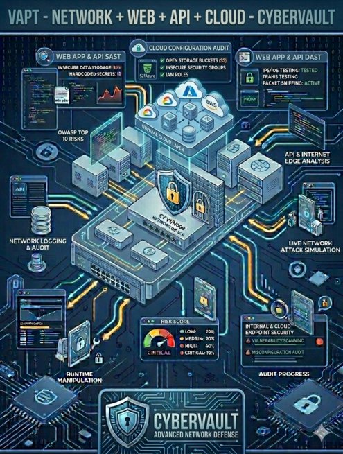 VAPT  – Network + Web + API + Cloud – Cybervault – CY NWAC004